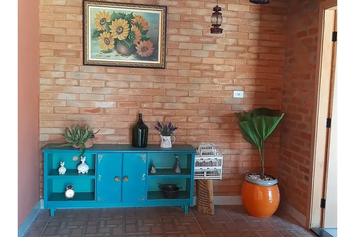Piso Brick Terra do Cerrado após limpeza semanal
